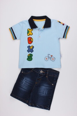 2-Piece Baby Boy Shorts Set with Polo Tshirt 6-24M Kidexs 1026-65065 - Kidexs