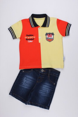 2-Piece Baby Boy Shorts Set with Polo Tshirt 6-24M Kidexs 1026-65066 Yellow