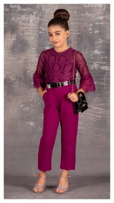 2-Piece Girl Jumpsuit with Bag 6-12Y Tivido 1042-2132 - Tivido (1)