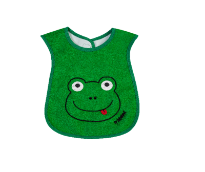 Baby Bib with Frog 6-24M Bebek Evi 1045-BEVİ 1144 - Bebek Evi