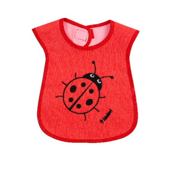 Baby Bib with Lady Bug 6-24M Bebek Evi 1045-BEVI-1147 - Bebek Evi