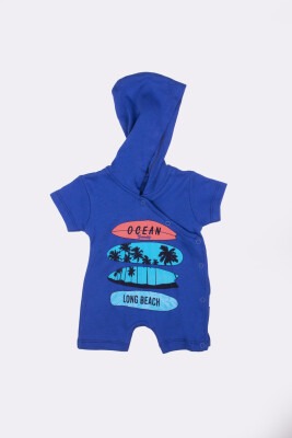 Baby Boy Rompers with Hoodie and Surfboard Printed Kidexs 1026-60019 - Kidexs (1)