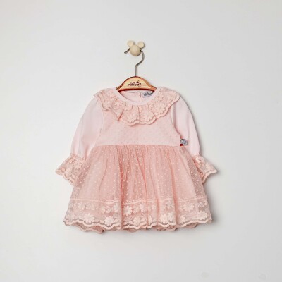 Baby Girl Marinella Dress 0-12M Miniborn 2019-3522 Pink