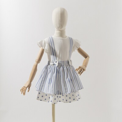 Baby Girl Overalls with Striped 6-18M Wecan 1022-22003 - Wecan