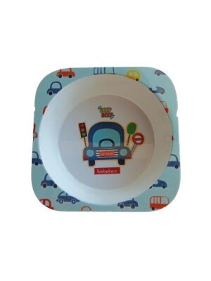Baby Melamine Food Bowl with non BPA and PVC 6-36M Bebek Evi 1045-BEVİ 1270 Blue