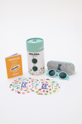 Baby Sunglasses with Hit Colours 0-12 Month Soleda 1033-1007 Mint Green 