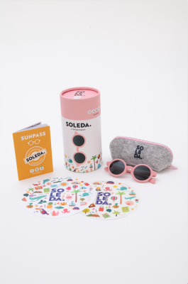 Baby Sunglasses with Hit Colours 0-12 Month Soleda 1033-1007 Pink