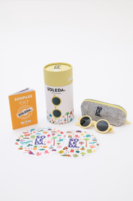 Baby Sunglasses with Hit Colours 0-12 Month Soleda 1033-1007 Yellow
