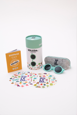 Baby Sunglasses with Hit Colours 12-36 Month Soleda 1033-1008 Mint Green 
