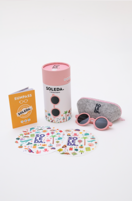 Baby Sunglasses with Hit Colours 12-36 Month Soleda 1033-1008 Pink