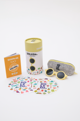 Baby Sunglasses with Hit Colours 12-36 Month Soleda 1033-1008 Yellow