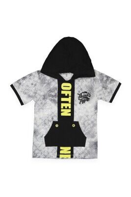 Boy Hoodie T-shirt 9-12Y Divonette 1023-7507-4 Ecru