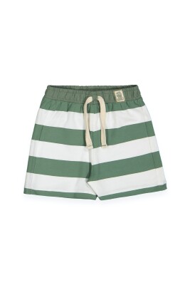 Boy Striped Shorts 2-5Y Divonette 1023-7724-2 Green