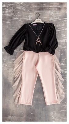 Girl Jumpsuit with Necklace 6-12Y Tivido 1042-1745 - Tivido (1)