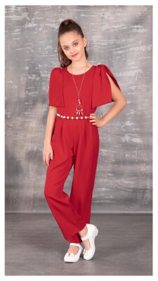 Girl Jumpsuit with Necklace 9-12Y Tivido 1042-1834 - Tivido (1)