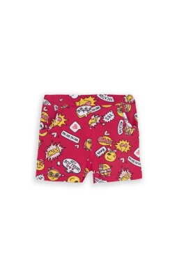 Girl Shorts with Pocket and Soo Cool Patterned 5-8Y Lovetti 1032-8996 - Lovetti