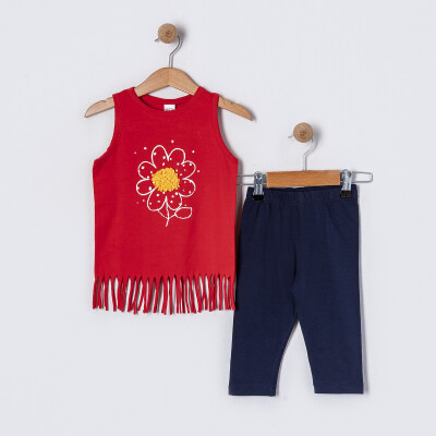 Girls Tights Set 2-5Y Tuffy 1099-TFA-5708 Red