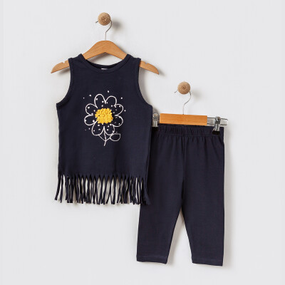 Girls Tights Set 2-5Y Tuffy 1099-TFA-5708 Navy 