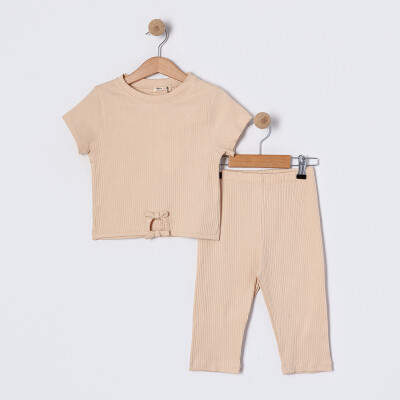 Girls Tights Set 6-9Y Tuffy 1099-TFA-5761 Beige