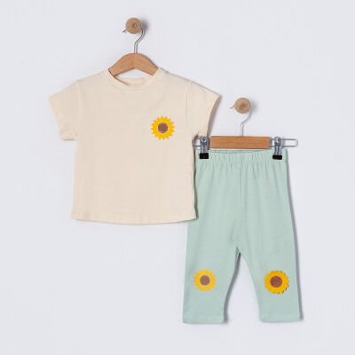 Girls Two Piece Set 2-5Y Tuffy 1099-TFA-5710 Light green2