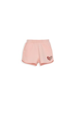 Heart Printed Shorts 9-12Y Lovetti 1032-7880 Light Powder