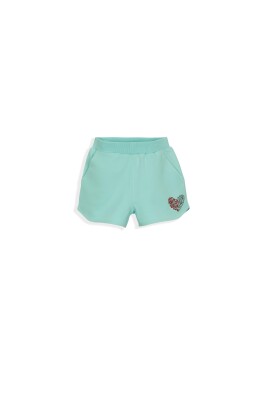 Heart Printed Shorts Lovetti 5-8Y 1032-7854 Mint Green 