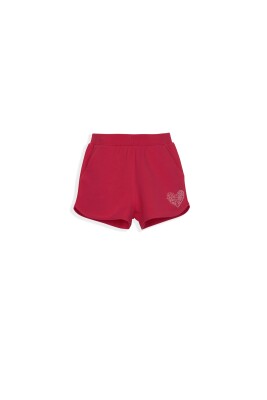 Heart Printed Shorts Lovetti 5-8Y 1032-7854 Vermilon