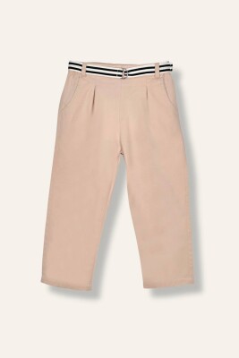 Baby Boy Belted Gabardine Trousers 6-24M Mininio 2062-251M1LBT01 Бежевый 