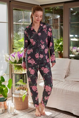 Wholesale 2-Piece Women Pajamas Set S-M-L-XL Zeyland 1070-ZK24-124160 Антрацитовый