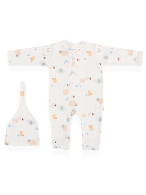 Wholesale Baby Boys 2-Piece Rompers and Hat Set 0-9M Bebitof 2020-70323 - Bebitof