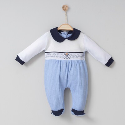 Wholesale Baby Boys Rompers 0-6M Miniborn 2019-6110 Синий