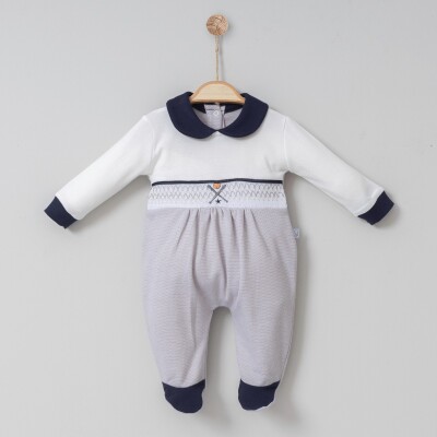 Wholesale Baby Boys Rompers 0-6M Miniborn 2019-6110 - Miniborn (1)