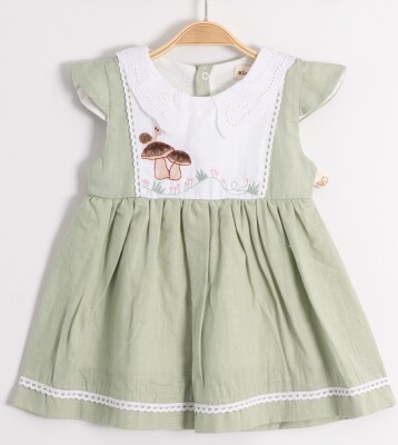 Wholesale Baby Girls Dress 6-24M Miniborn 2019-3251 Зелёный 