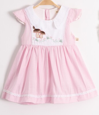 Wholesale Baby Girls Dress 6-24M Miniborn 2019-3251 Розовый 