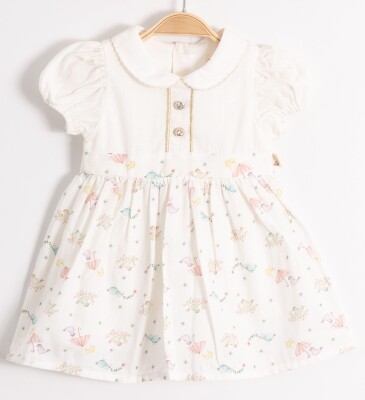 Wholesale Baby Girls Dress 6-24M Miniborn 2019-3252 Экрю