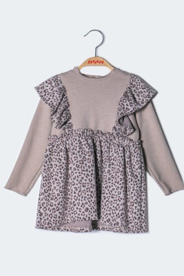 Wholesale Baby Girls Patterned Dress 6-48M Zeyland 1070-242M2DHG36 Бежевый 