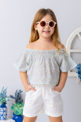 Wholesale Girl's Blouse 2-8Y Mininio 2062-251M4LBY84 - Mininio