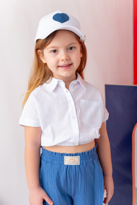 Wholesale Girl's Short Shirt with Elastic Waist 3-14Y Zeyland 1070-251Z4SCR81 - Zeyland