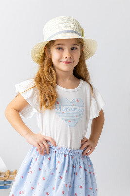 Wholesale Girl's T-shirt 2-8Y Mininio 2062-251M4LBY51M - Mininio