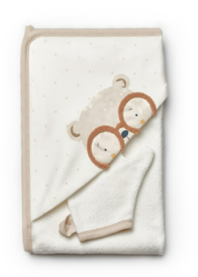 Wholesale Unisex Baby 2-Piece Towel Set 0-9M BabyCosy 2022-CSY8133 - BabyCosy