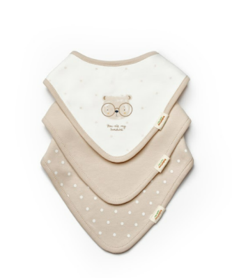 Wholesale Unisex Baby 3-Piece Apron 0-3M BabyCosy 2022-CSY8128 - BabyCosy