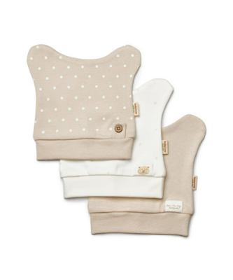 Wholesale Unisex Baby 3-Piece Hat 100% Organic Cotton 0-12M BabyCosy 2022-CSY8127 - BabyCosy