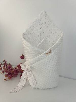Wholesale Unisex Baby Swaddle Blanket 0-24M Tomuycuk 1074-45535 Экрю
