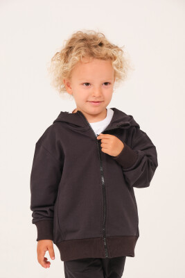 Wholesale Unisex Kids Basic Hooded Jacket 1-12Y Zeyland 1070-252Z3YDZ26 Чёрный 