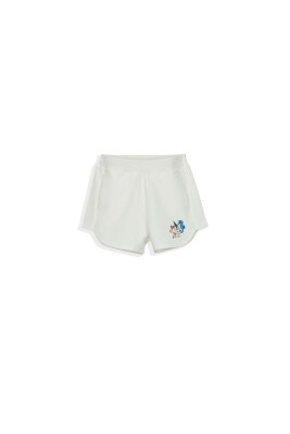 Sea Horse Printed Shorts 1-4Y Lovetti 1032-7840 Cream
