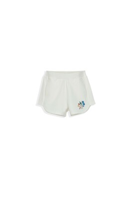 Sea Horse Printed Shorts 5-8Y Lovetti 1032-7841 Cream