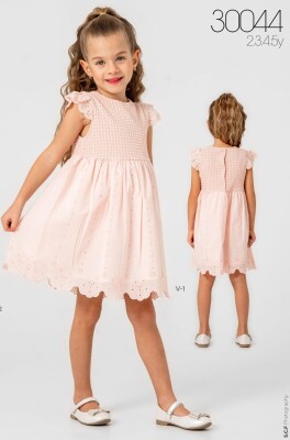 Sunflower Patterned Embroidered Dress 2-5Y Sani 1068-30044 - Sani (1)