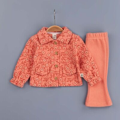 Toptan Kız Bebek 2'li Takım 6-24M BabyZ 1097-5766 Vermilon
