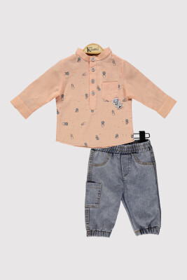 Erkek Bebek Astranot Baskılı Takım 6-18M Kumru Bebe 1075-4379 - Kumru Bebe