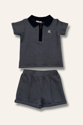 Erkek Bebek Polo Yaka T-Shirt ve Şort İkili Takım 6-48M Mininio 2062-251M1LBT71A - Mininio